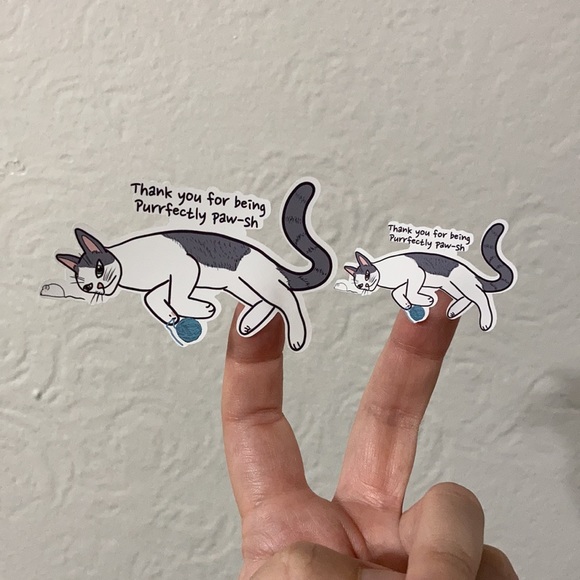 Other - Thank You Cat Packing Stickers